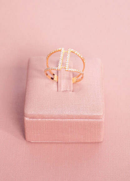 ANEL COM 56 PEDRAS DE ZIRCONIA