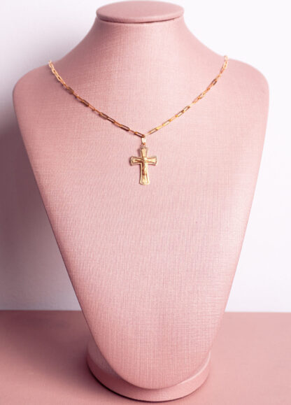 COLAR MASCULINO COM CRUCIFIXO